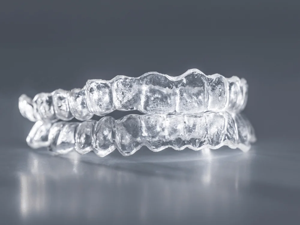 Patient showing Invisalign progress